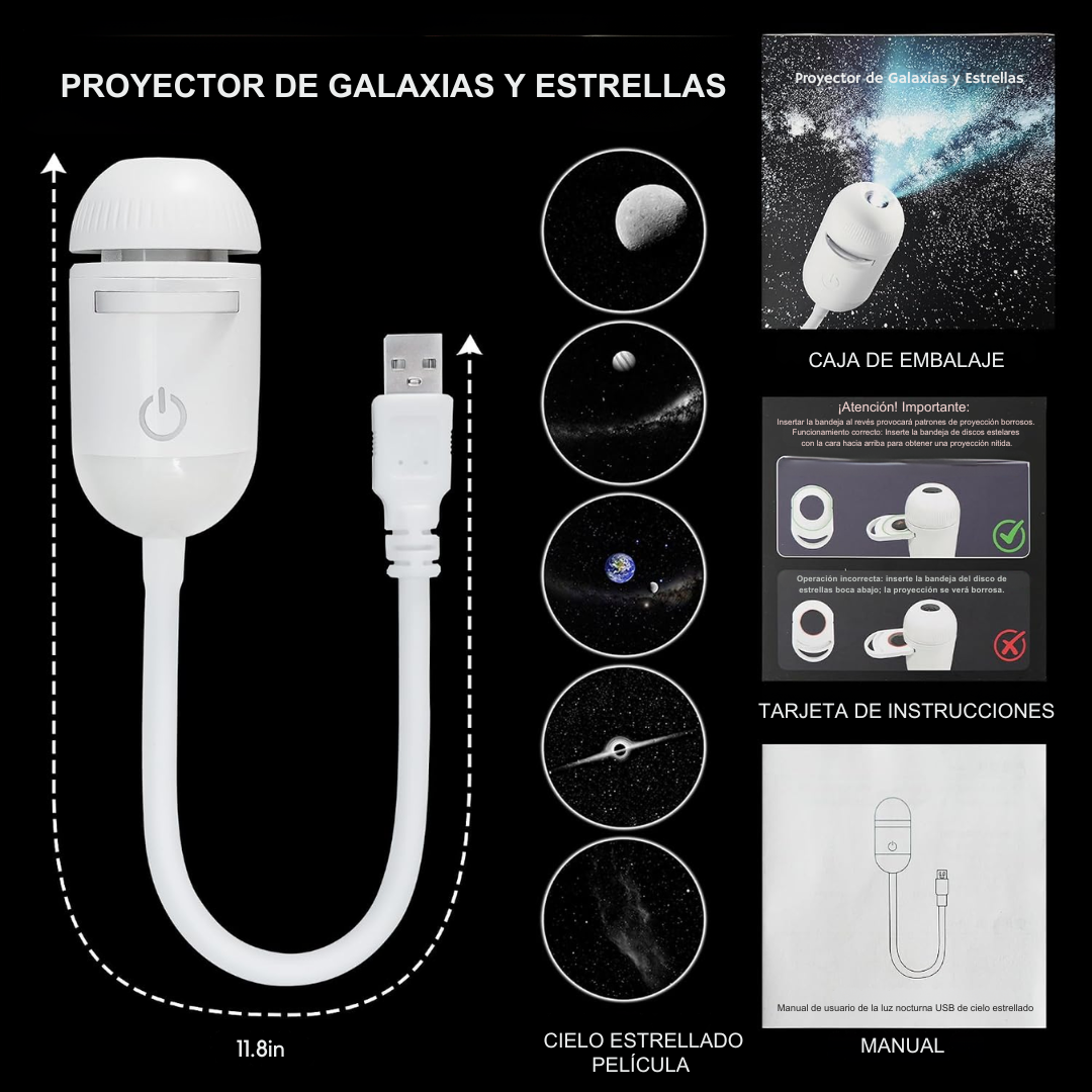 Proyector de Galaxias y Estrellas